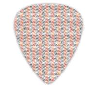 Guitar Picks 12 Pack Universal ABS Guitar Picks,Hand Drawn Composition With Foliage Elements Abstract Nature Illustrationfor Acoustic and Electric Guitar