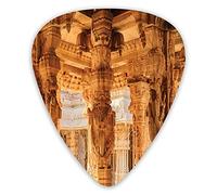 Guitar Picks 12 Pack Universal ABS Guitar Picks,Historical Columns Architecture Ruins Famous Ethnic Monument Culture Picture Printfor Acoustic and Electric Guitar