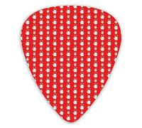 Guitar Picks 12 Pack Universal ABS Guitar Picks,Love Themed Pattern With Birds And Hearts On Sweet Kettlesfor Acoustic and Electric Guitar
