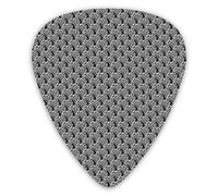 Guitar Picks 12 Pack Universal ABS Guitar Picks,Pattern With Tree Silhouette And Leaves For Fall And Winter Theme Country Stylefor Acoustic and Electric Guitar