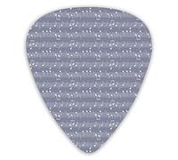Guitar Picks 12 Pack Universal ABS Guitar Picks,Piano Music Clay Motif With Various Notes Symbols Beat Melody Rhythm Harmony Jazzfor Acoustic and Electric Guitar