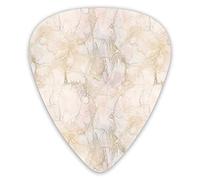 Guitar Picks 12 Pack Universal ABS Guitar Picks,Pink And Peach Marble Background With Crack Patterns Architecture And Building Materialfor Acoustic and Electric Guitar
