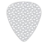 Guitar Picks 12 Pack Universal ABS Guitar Picks,Pointilist Style Dotwork Outline Scallops Seashells And Tiny Sea Stonesfor Acoustic and Electric Guitar