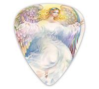 Guitar Picks 12 Pack Universal ABS Guitar Picks,Renaissance Angelic Woman Beauty Baroque Rococo Ancient Figure Patternfor Acoustic and Electric Guitar