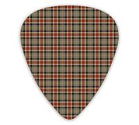 Guitar Picks 12 Pack Universal ABS Guitar Picks,Repeating Geometric Elements Squares And Diagonal Lines Traditionalfor Acoustic and Electric Guitar