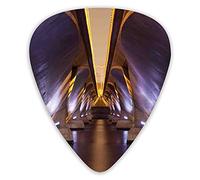 Guitar Picks 12 Pack Universal ABS Guitar Picks,Sci Fi Style Asian Ethnic Modern Road Tunnel Urban Life Show City Imagefor Acoustic and Electric Guitar
