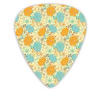 Guitar Picks 12 Pack Universal ABS Guitar Picks,Surreal Blooms Inspirational Flourishing Nature Essence Elements Petal Imagefor Acoustic and Electric Guitar