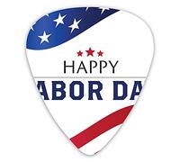 Guitar Picks 12 Pack Universal ABS Guitar Picks,Waving Flag Icons With Stylized Calligraphyfor Acoustic and Electric Guitar