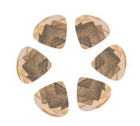 Guitar Picks 12 Pack Vintage Great Egyptian Pyramid Print Guitar Pick Holder Personalized Guitar Picks for Acoustic Guitars Violin Ukulele Bass