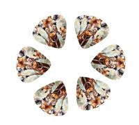 Guitar Picks 12 Pack Watercolor Deer Giraffe Print Guitar Pick Holder Personalized Guitar Picks for Acoustic Guitars Violin Ukulele Bass