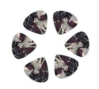 Guitar Picks 12 Pack White Leopard Zebra Print Guitar Pick Holder Personalized Guitar Picks for Acoustic Guitars Violin Ukulele Bass