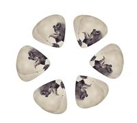 Guitar Picks 12 Pack Wildlife Animals Print Guitar Pick Holder Personalized Guitar Picks for Acoustic Guitars Violin Ukulele Bass