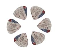 Guitar Picks 12 Pack Winter Landscape Print Guitar Pick Holder Personalized Guitar Picks for Acoustic Guitars Violin Ukulele Bass