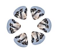 Guitar Picks 12 Pack Young Penguins With Snow Print Guitar Pick Holder Personalized Guitar Picks for Acoustic Guitars Violin Ukulele Bass