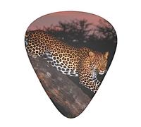 Guitar Picks 12 Pcs African Leopard Print Guitar Plectrums for Bass Electric Acoustic Guitars Ukulele