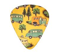 Guitar Picks 12 Pcs Car and bicycle Print Guitar Plectrums for Bass Electric Acoustic Guitars Ukulele