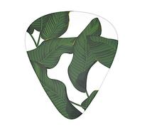 Guitar Picks 12 Pcs Fresh banana leaves Print Guitar Plectrums for Bass Electric Acoustic Guitars Ukulele