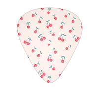 Guitar Picks 12 Pcs lovely sweet red cherry Print Guitar Plectrums for Bass Electric Acoustic Guitars Ukulele
