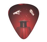 Guitar Picks 12 Pcs Magic Show Print Guitar Plectrums for Bass Electric Acoustic Guitars Ukulele