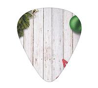 Guitar Picks 12 Pcs Merry Christmas Print Guitar Plectrums for Bass Electric Acoustic Guitars Ukulele