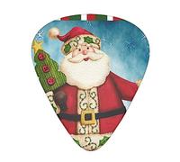 Guitar Picks 12 Pcs Merry Christmas Print Guitar Plectrums for Bass Electric Acoustic Guitars Ukulele