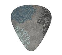 Guitar Picks 12 Pcs Modern Floral Print Guitar Plectrums for Bass Electric Acoustic Guitars Ukulele