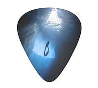 Guitar Picks 12 Pcs ocean under the crust Print Guitar Plectrums for Bass Electric Acoustic Guitars Ukulele