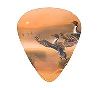 Guitar Picks 12 Pcs Oil Painting Duck Print Guitar Plectrums for Bass Electric Acoustic Guitars Ukulele