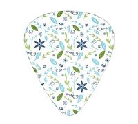 Guitar Picks 12 Pcs Pretty Flower Print Guitar Plectrums for Bass Electric Acoustic Guitars Ukulele