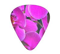 Guitar Picks 12 Pcs Purple flower Print Guitar Plectrums for Bass Electric Acoustic Guitars Ukulele