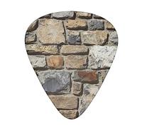 Guitar Picks 12 Pcs Retro Stone Print Guitar Plectrums for Bass Electric Acoustic Guitars Ukulele