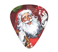 Guitar Picks 12 Pcs Santa Claus Xmas Gifts Print Guitar Plectrums for Bass Electric Acoustic Guitars Ukulele