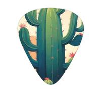Guitar picks 12 pieces WZYWHJ Abstract cactus Prints comfortable feel clear tone moderate thickness suitable for guitar and electric guitar