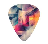Guitar picks 12 pieces WZYWHJ Abstract fractal gradient Prints comfortable feel clear tone moderate thickness suitable for guitar and electric guitar