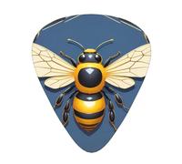 Guitar picks 12 pieces WZYWHJ Antique Bee Emblem Prints comfortable feel clear tone moderate thickness suitable for guitar and electric guitar
