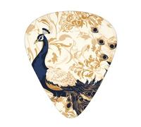 Guitar picks 12 pieces WZYWHJ beautiful peacock Printing comfortable feel clear tone moderate thickness suitable for guitar and electric guitar