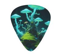 Guitar picks 12 pieces WZYWHJ Bioluminescent Moss Prints comfortable feel clear tone moderate thickness suitable for guitar and electric guitar