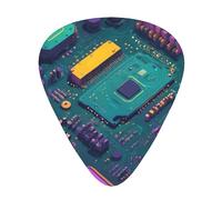 Guitar picks 12 pieces WZYWHJ Circuit Board Python Prints comfortable feel clear tone moderate thickness suitable for guitar and electric guitar