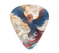 Guitar picks 12 pieces WZYWHJ Data Stream Phoenix Prints comfortable feel clear tone moderate thickness suitable for guitar and electric guitar