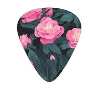 Guitar picks 12 pieces WZYWHJ Desert Rose Prints comfortable feel clear tone moderate thickness suitable for guitar and electric guitar