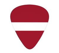 Guitar picks 12 pieces WZYWHJ Flag of Latvia Picture comfortable feel clear tone moderate thickness suitable for guitar and electric guitar