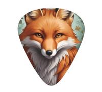 Guitar picks 12 pieces WZYWHJ Forest yellow fox Prints comfortable feel clear tone moderate thickness suitable for guitar and electric guitar