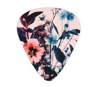 Guitar picks 12 pieces WZYWHJ Hipster Plants Prints comfortable feel clear tone moderate thickness suitable for guitar and electric guitar