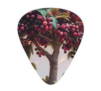 Guitar picks 12 pieces WZYWHJ Huge mulberries Picture comfortable feel clear tone moderate thickness suitable for guitar and electric guitar