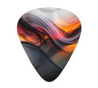 Guitar picks 12 pieces WZYWHJ Ink splash lines Picture comfortable feel clear tone moderate thickness suitable for guitar and electric guitar