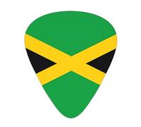 Guitar picks 12 pieces WZYWHJ jamaica flag Printing comfortable feel clear tone moderate thickness suitable for guitar and electric guitar