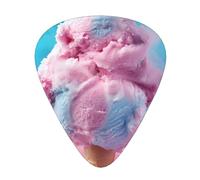 Guitar picks 12 pieces WZYWHJ Marshmallow Ice Cream Printing comfortable feel clear tone moderate thickness suitable for guitar and electric guitar