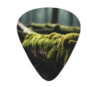 Guitar picks 12 pieces WZYWHJ Moss on dead wood Printing comfortable feel clear tone moderate thickness suitable for guitar and electric guitar