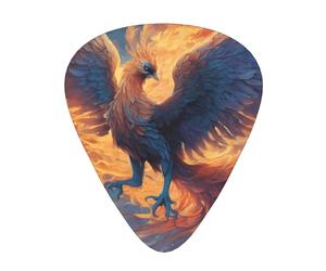 Guitar picks 12 pieces WZYWHJ Phoenix Nirvana Prints comfortable feel clear tone moderate thickness suitable for guitar and electric guitar