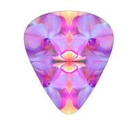 Guitar picks 12 pieces WZYWHJ Psychedelic Kaleidoscope Picture comfortable feel clear tone moderate thickness suitable for guitar and electric guitar
